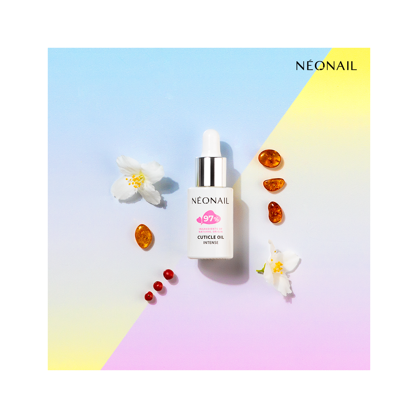 Olio per cuticole con pipetta 6,5 ml - Oil Intense